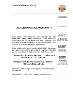 Sa. 12. März 2016 8:45 - 1.Judo Club Bürstadt