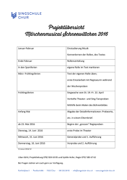 Infos Elternabend - Singschule Chur