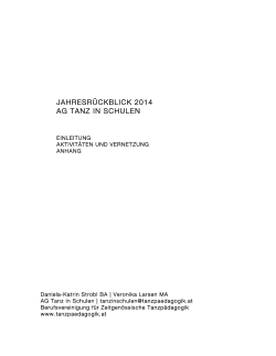 Jahresr&uuml;ckblick 2014 - &Ouml;sterreichische Berufsvereinigung f&uuml;r