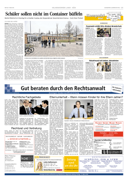 Gut beraten durch den Rechtsanwalt