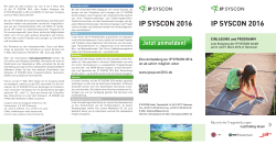 Einladung IP SYSCON 2016