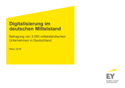 Digitalisierung im deutschen Mittelstand