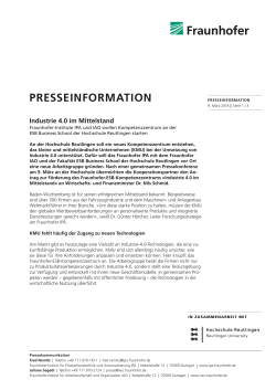presseinformation - Fraunhofer IPA - Fraunhofer