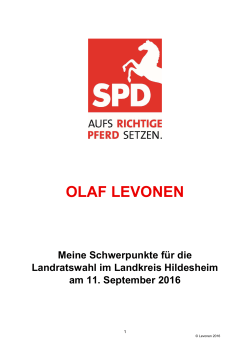 Schwerpunkte zur Landratswahl 2016 - SPD