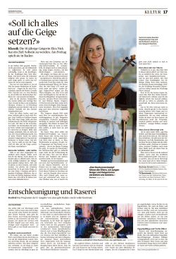 Vorschau zum Konzert in der AZ - sinfonia