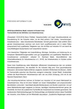 WVIS-Pressemeldung: Kooperation WVIS