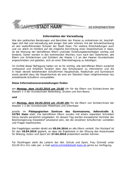 Information Verwaltung