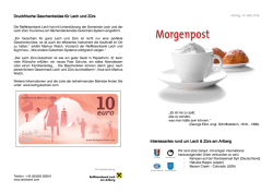 Druckfrische Geschenksidee f&uuml;r Lech und Z&uuml;rs Interessantes rund