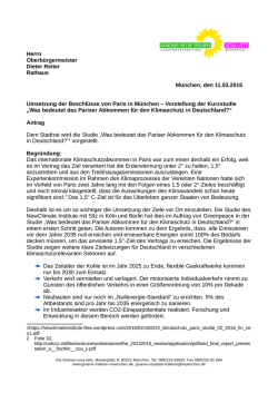 Herrn Oberb&uuml;rgermeister Dieter Reiter Rathaus M&uuml;nchen, den