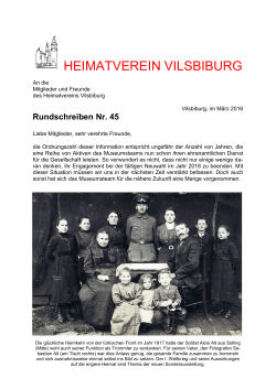 Rundschreiben 2016 - Heimatmuseum Vilsbiburg
