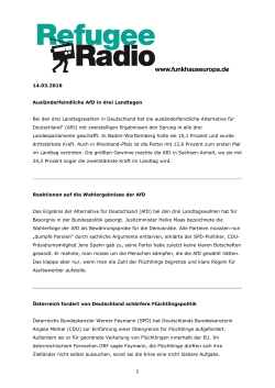 Refugee Radio - deutsch