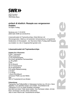 einfach & k&ouml;stlich: Rezepte aus vergessenen Zutaten