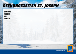 Öffnungszeiten st. Joseph