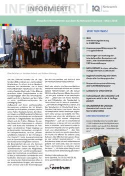 informiert! - IQ NETZWERK Sachsen
