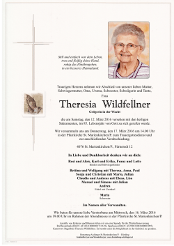 Theresia Wildfellner