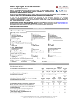Interne Regelungen, Ihr Freund und Helfer?