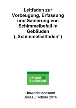 Schimmelleitfaden - Umweltbundesamt