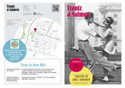 April 2016 - ADTV Tanzschule Trautz und Salmen