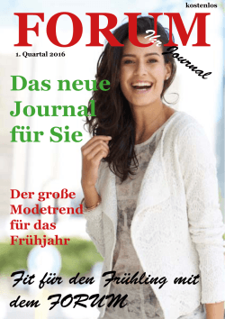 Das neue Journal für Sie