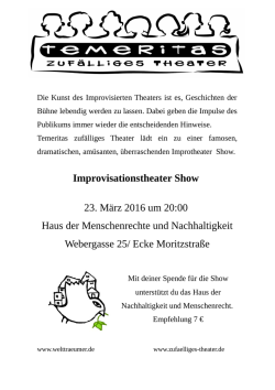 Improvisationstheater mit temeritas