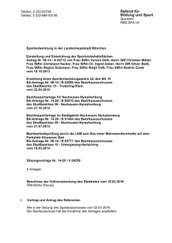 Referat für Bildung und Sport