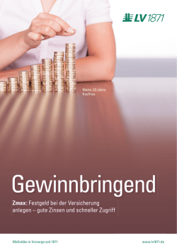 Zmax: Festgeld bei der Versicherung anlegen – gute Zinsen und