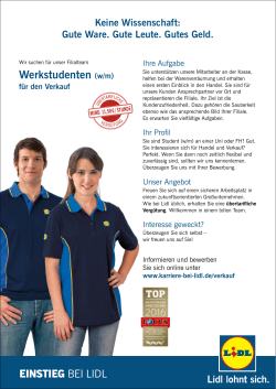 Werkstudenten (w/m)