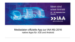 Mediadaten Mobile Werbung zur IAA Nfz App 2016