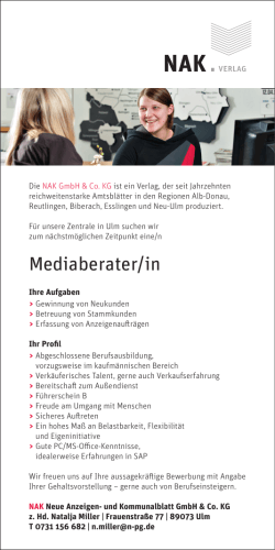 Mediaberater/in