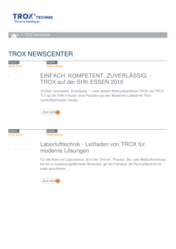 trox newscenter