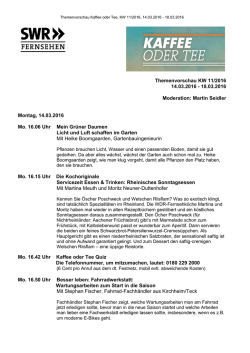 Die Woche mit Martin Seidler