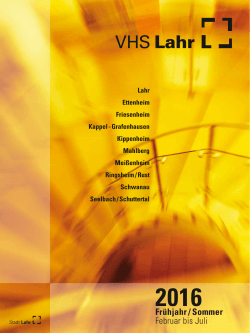 VHS Lahr - Schwanau