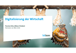 Digitalisierung gro&szlig;e Herausforderung f&uuml;r