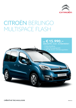 citroën berlingo multispace flash