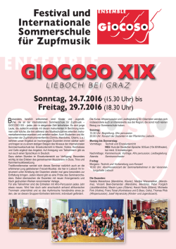 Festival und Internationale Sommerschule für Zupfmusik