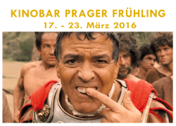 23. März - Kinobar Prager Frühling