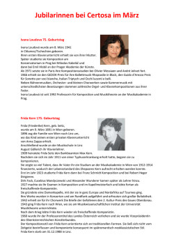 Jubilarinnen bei Certosa im M&auml;rz