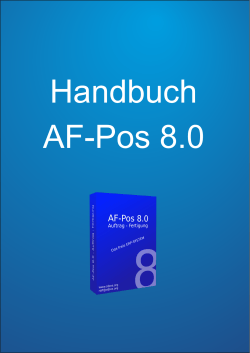 Handbuch (1. Entwurf) - AF