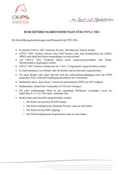 durchf&uuml;hrungsbestimmungen f&uuml;r cwn-c neu