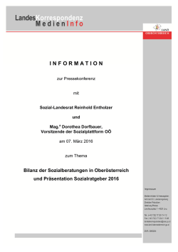 I N F O R M A T I O N - Land Ober&ouml;sterreich