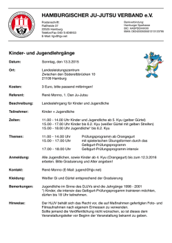 HAMBURGISCHER JUdJUTSU VERBAND e.V.