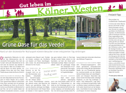 Gr&uuml;ne Oase f&uuml;r das Veedel