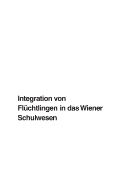 Integration von Flüchtlingen ins Wiener