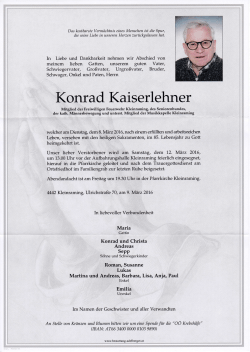 Konrad, Kaiserlehner