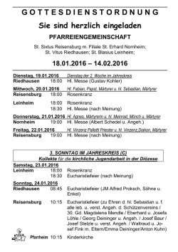 Pfarrbrief - Pfarrei Deutschland