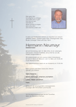 Hermann Neumayr - Bestattung Jung