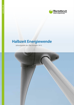 Halbzeit Energiewende - &Ouml;ko