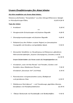 Unsere Empfehlungen für diese Woche - Das Kneipen
