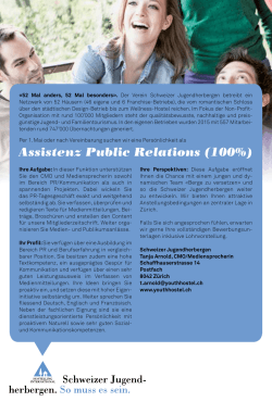 Assistenz Public Relations (100%)
