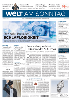 DIE WELT am Sonntag